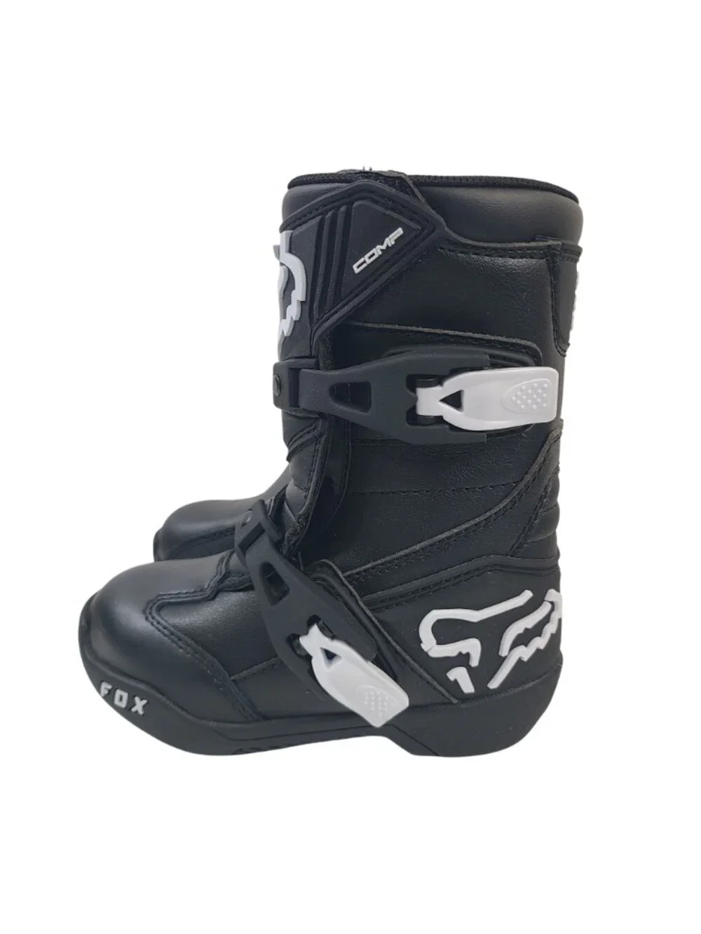 NEW Fox Kids Comp-K Motorcycle Boots Sz K13 Black Motocross Protective Footwear